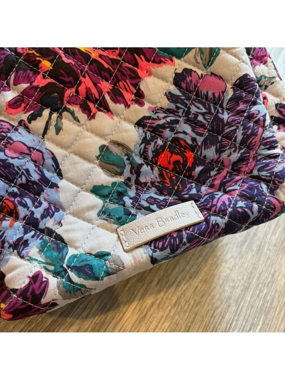 Vera Bradley Purple and Blue Crossbody Bag with Floral Design - Picture 6 of 8